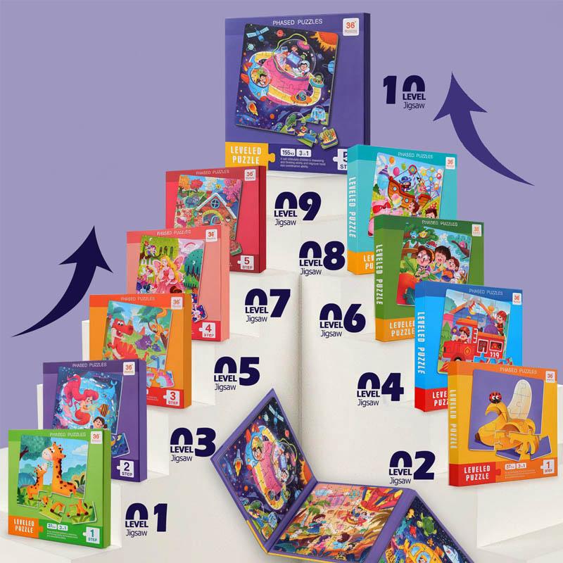 Magnetic Puzzle - Level 3 - Pirates, Guard, Dinosaurs