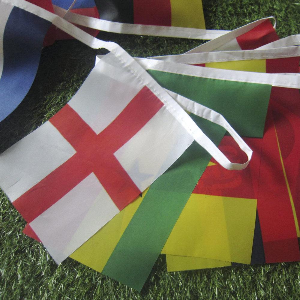 Europe Countries Flag 24pcs Euro Cup Country Flag Bunting National String Flags Banner Football Event Garlands Decor