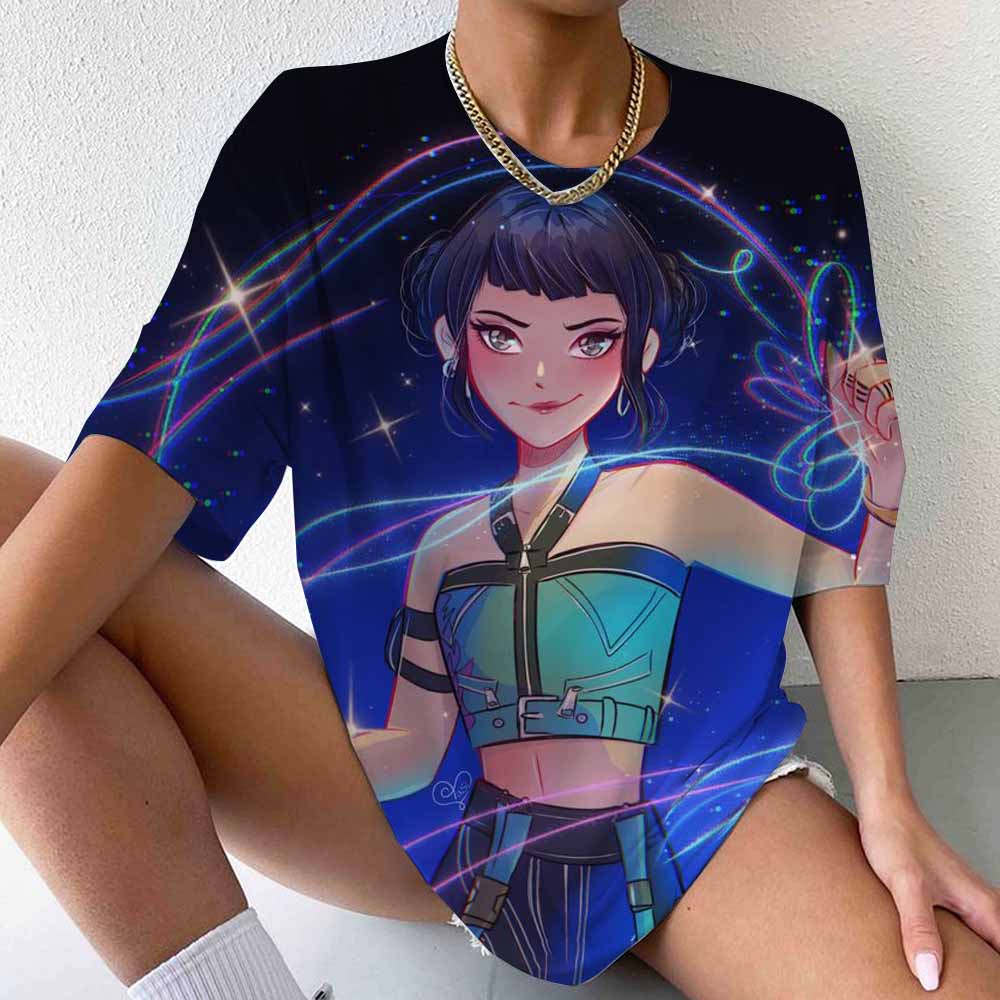 Y2k 90s 2000s hot selling fashion T-shirt art Kpop witch hunting group T-shirt printed short sleeved T-shirt clothing top