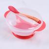 Temperature-Sensitive Non-Slip Baby Suction Bowl with Training Spoon