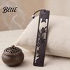 Chrysanthemum Bookmark Wooden Hollow Carved Bookmark Plum Orchid Bamboo Classical Natural Mahogany Page