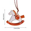 Car Ornaments Adorable Horse-shaped Car Mirror Pendant Horse Bag Charm for Trailer RV Truck Automotive Sedan Pickup Backpack