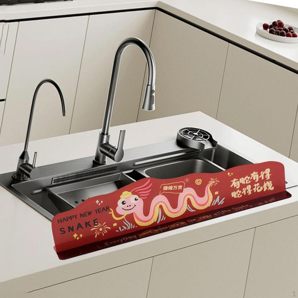 Acrylic Sink Guard Gadget Home Decor Multipurpose Splatter Divider Water Protector for Kitchen Dish