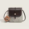 Autumn And Winter Cute Bucket Bag Female Simple Contrasting Color Flip Small Bag Niche High-End Versatile Messenger Mobile Phone Bag