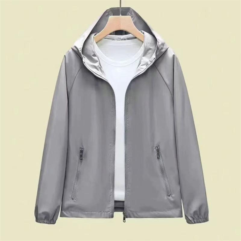 Thin Trench Coat Women Spring Autumn Double Hooded Windbreaker Wind-Proof Waterproof Sports Outwear Female Fashion Joker