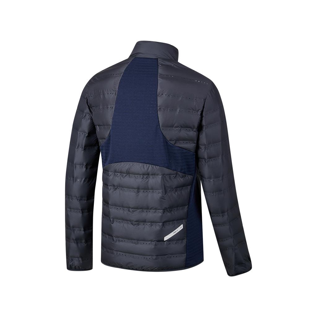 Saucony Stand Collar Long Sleeve Comfortable Cotton Jacket Men Jacket Deep-Blue SC2240023C-DA16