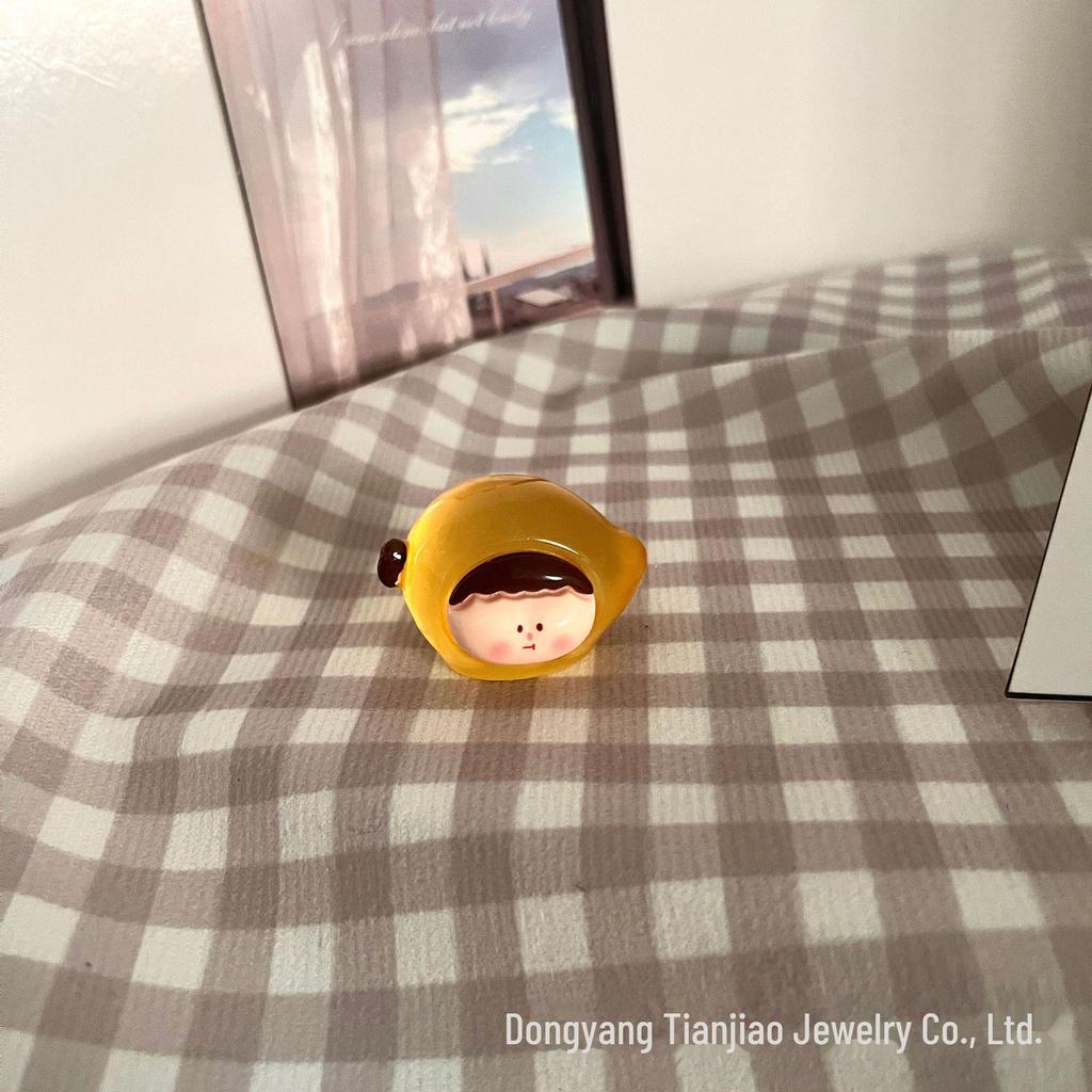 Creative Lilith Li Si Solid Color Resin Fruit Ornaments - DIY Jewelry & Fun Blind Bag