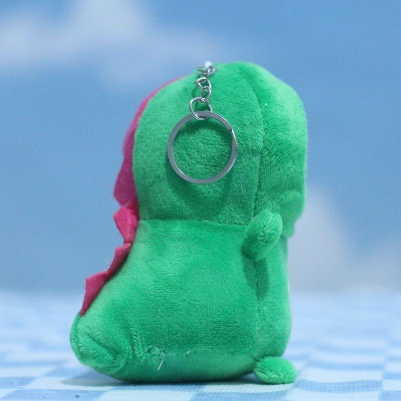 Adorable Cute Self-deprecating Bear Plush Toy Keychain Dino Transformation Charm