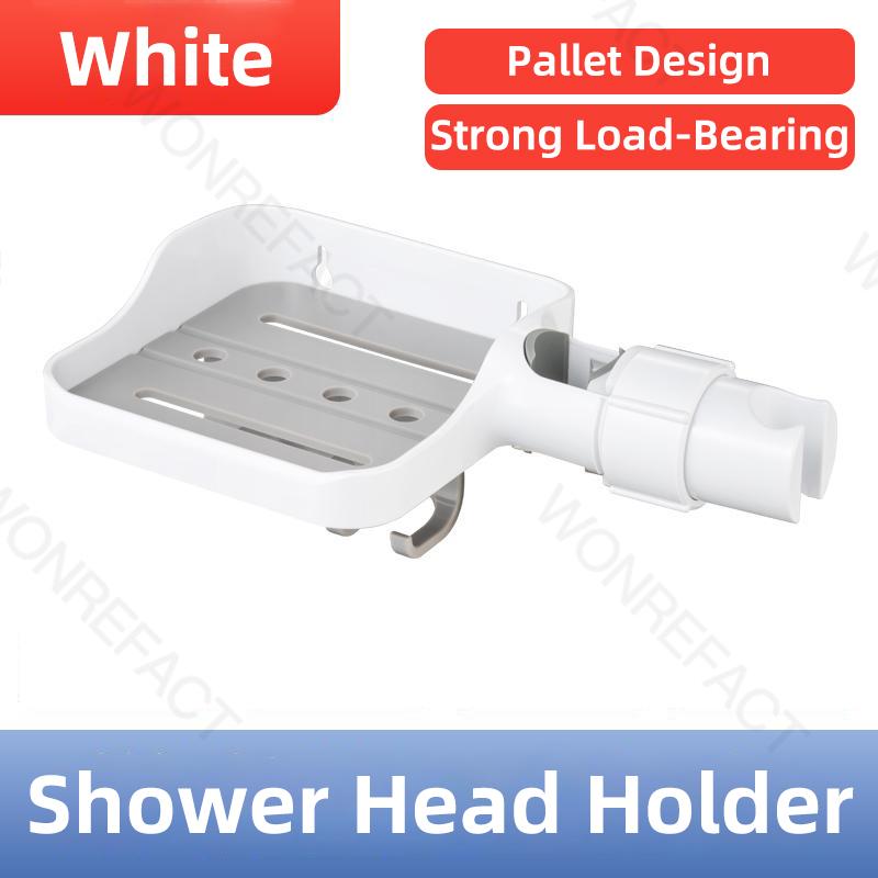 

Adjustable Shower Head Holder for Slide Bar Head Bracket Holder Bathroom Shelf Toilet Rack Accessories Rotation Sprayer Holder