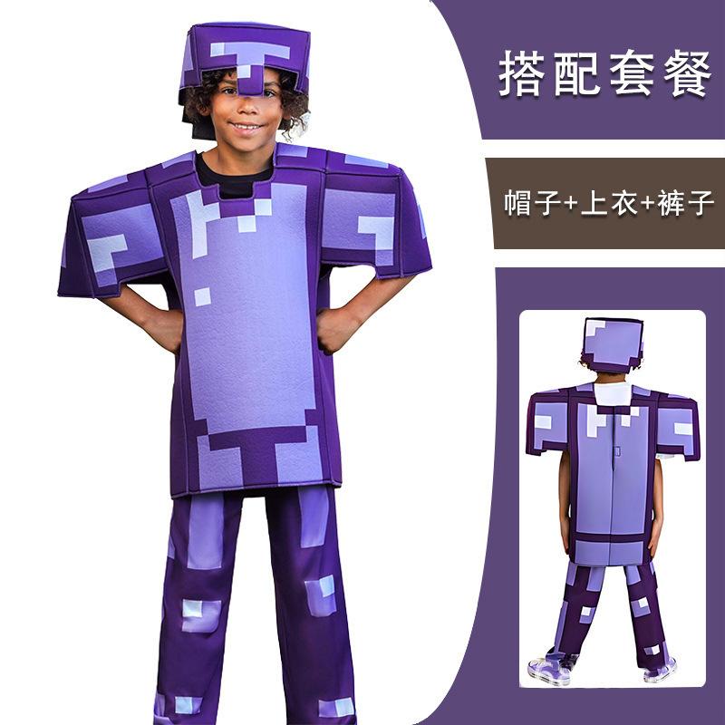 Halloween Minecraft Diamond Armor series game characters, acting costumes