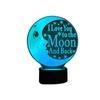 Neue LED 7 Farben wechselnde 3D-Nachtlicht-Tischlampe, USB-Lampe, Acryl, Mondnacht-Design