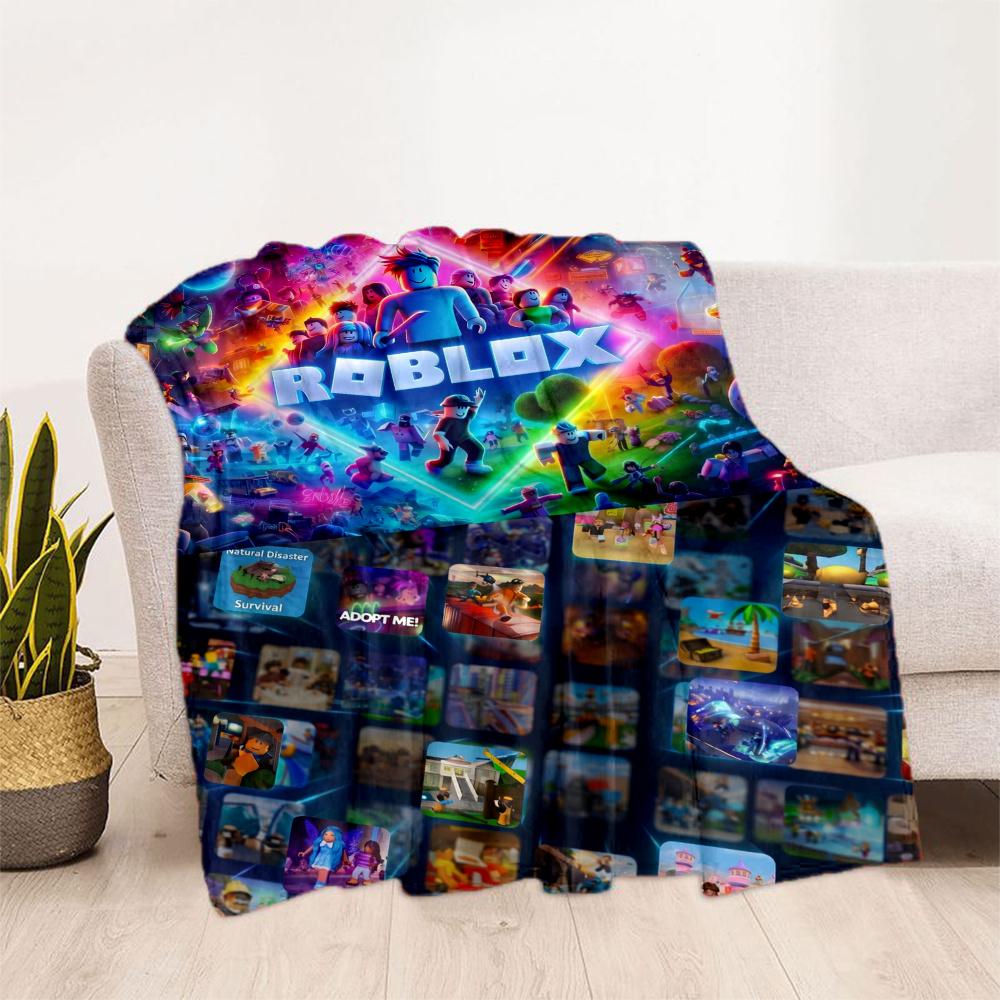 Roblox Game Characters Blanket Comfortable Suitable For Seaside Bed Office For All Occasions Playful Design Birthday Christmas Gift Blanket