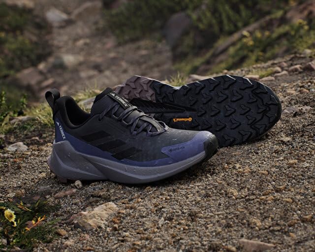 Adidas Terrex Trailmaker 2 Trekking Shoes NJF34 Violet Size GORE-TEX Women's Carbon/Core Black/Pre-Rubbed (JQ9946) 22.5cm