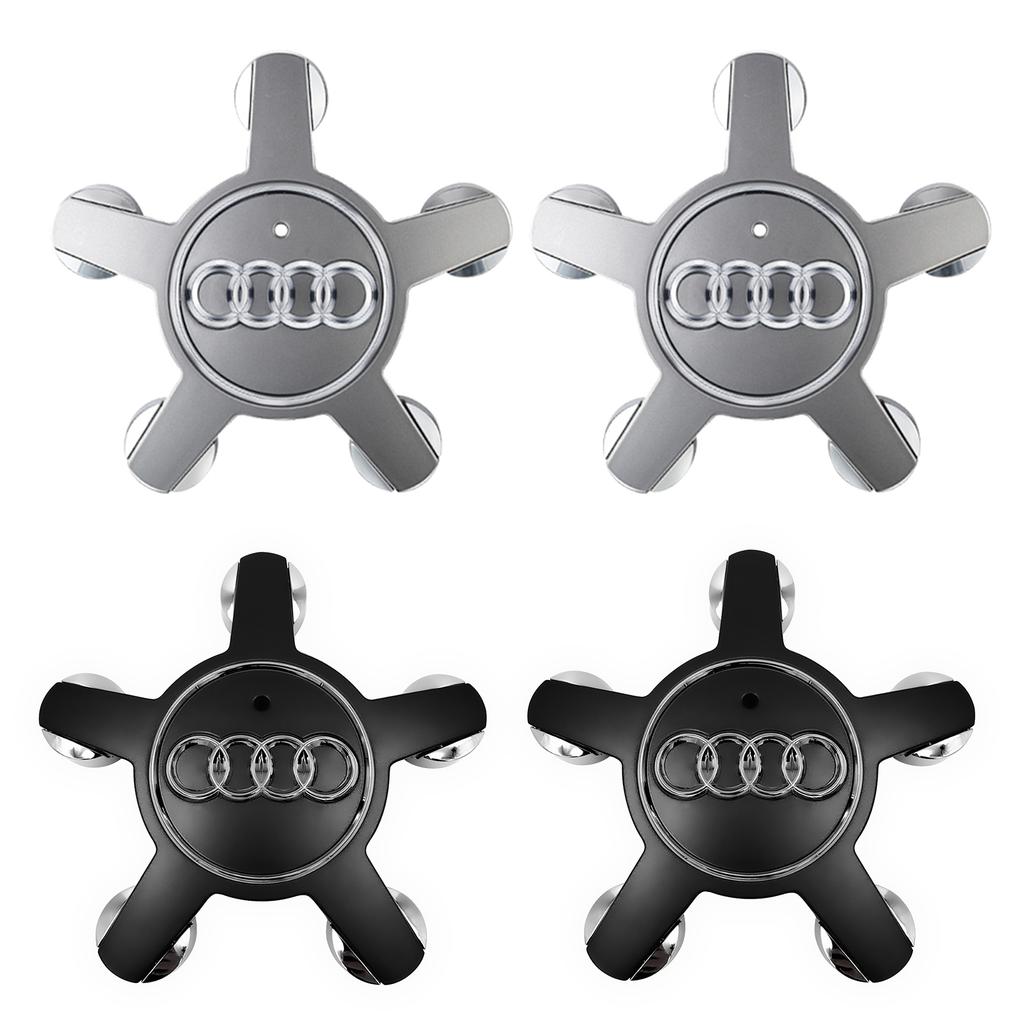 4PCS Five Claws Car Wheel Center Cap Hub Covers For 1s Q5 A5 A4 B6 B7 A3 8P 8V A6 C7 C6 B8 B6 B9 TT A1 8L Auto Accessories