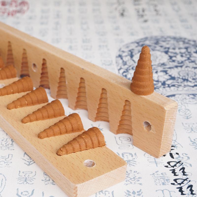 Set da 7 pezzi di strumenti per stampi per fare incenso Fai da te Incenso a riflusso inverso Grano Incenso a cono Torre Forniture per fare incenso man