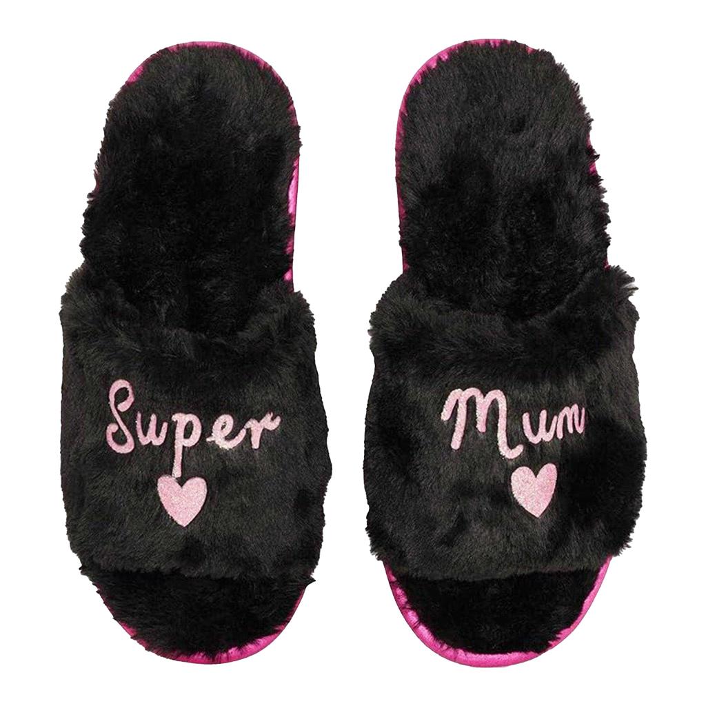 Keanu Womens/Ladies Super Mum Faux Fur Lined Slip-on Mules