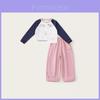 Mädchen Mädchen Baumwolle Langarm T-Shirt und Hosen Set für Frühling und Herbst Spielzeit Komfort