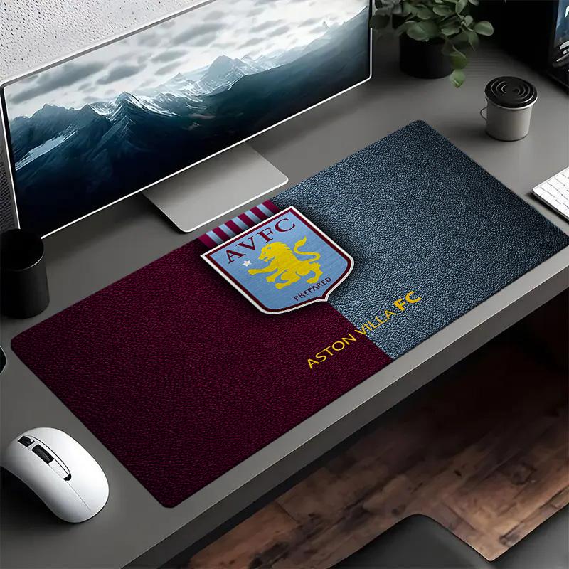 Tappetino per mouse del Football Club Aston Villa Tappetino per mouse, Tappetino per mouse da gioco, Tappetino per tastiera, Decorazione per scrivania per computer portatile Regalo per tifoso Regalo di compleanno