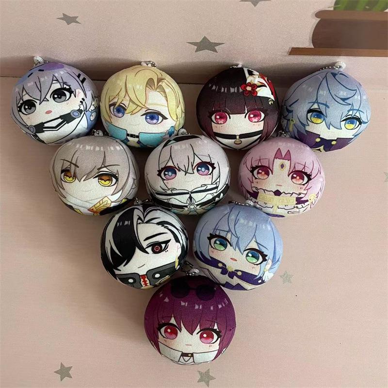 Rail Honkai Star Game Peripheral Keychain Plush Toy Cartoon Pp Gift Cotton