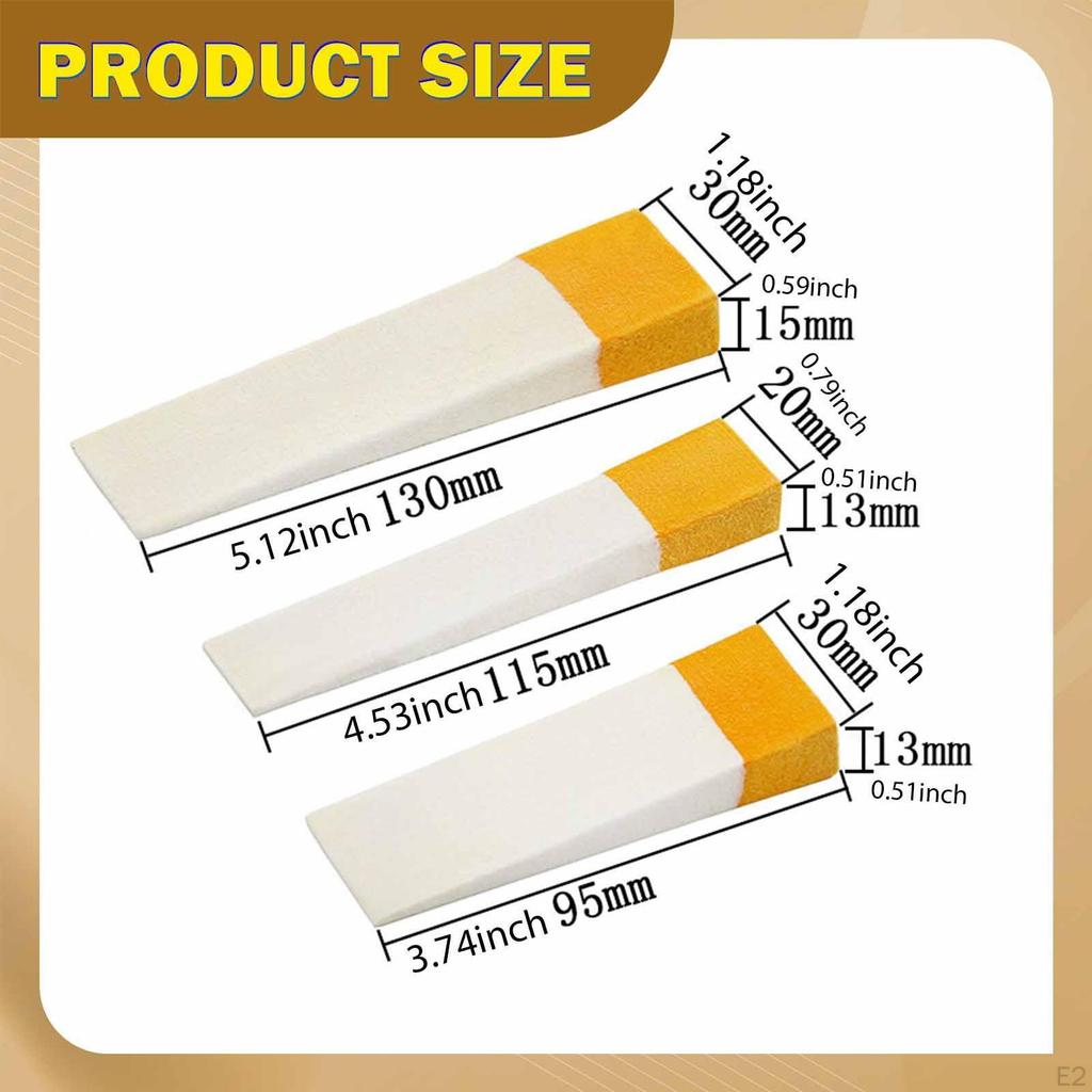 3x Piano Tuning Mutes,Fixing Tool Part Wedge Mutes Maintenance Kit for Students Player