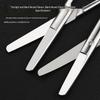 Stainless Steel Ophthalmic Surgical Scissors - Straight/Bent Tip, Sharp for Suture Removal