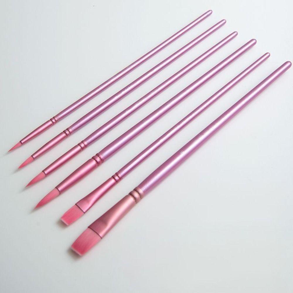 4/6pcs Professional Painting Brush Set soft hair Art Paint Brushes  Beginner painter