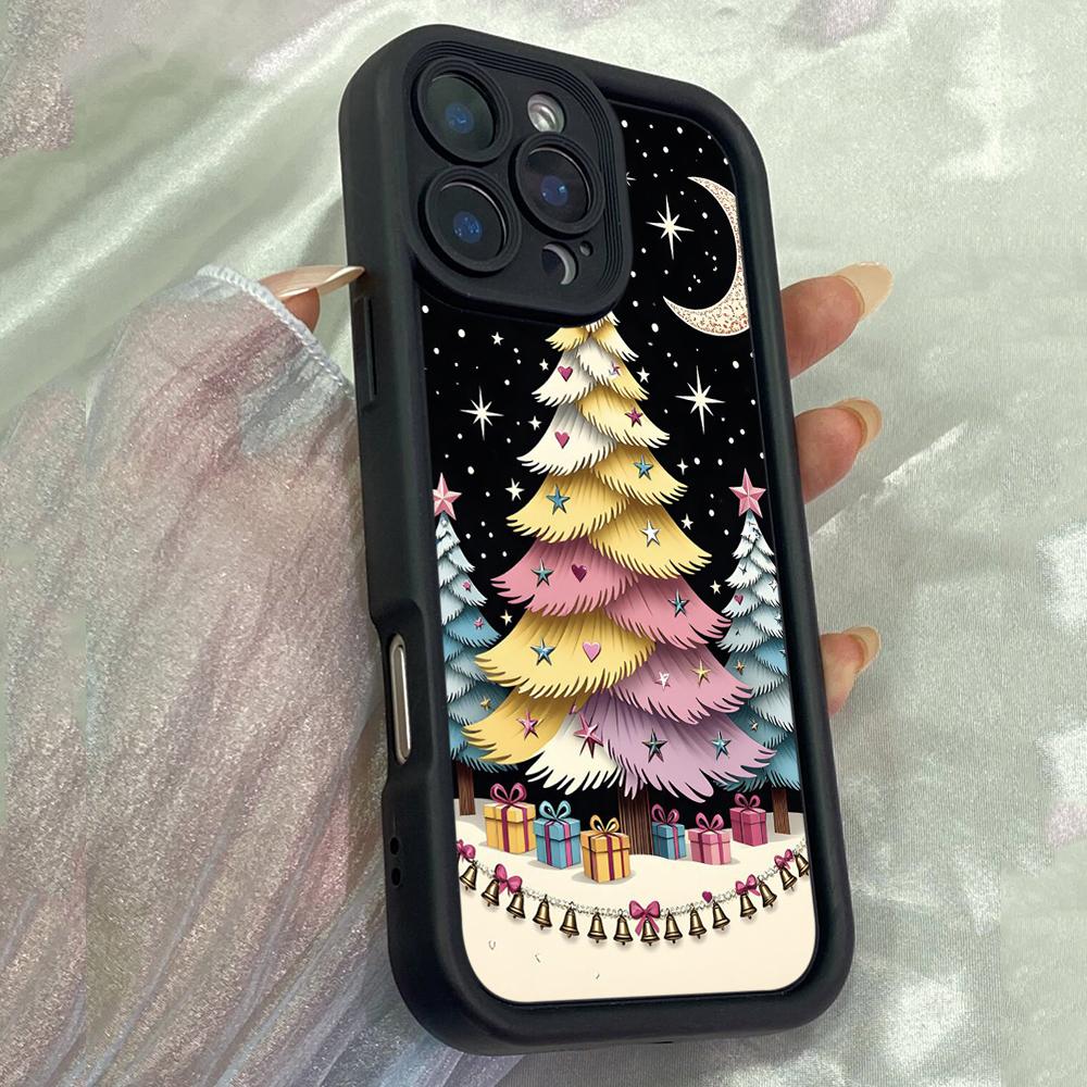 JT581 Winter Merry Christmas Pinkmas for iPhone 17 16 15 14 13 12 11 Pro Max Samsung S26 S25 Ultra A17 A07 A56 A16 Xiaomi 15T Redmi 15c 14C Soft Case