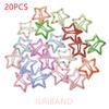 20pcs/lot 3CM Mini Star Hair Clip Kids Glitter Metal Hair Clips Barrettes Hairpins Girls Hair Accessories Headwear Styling Tools