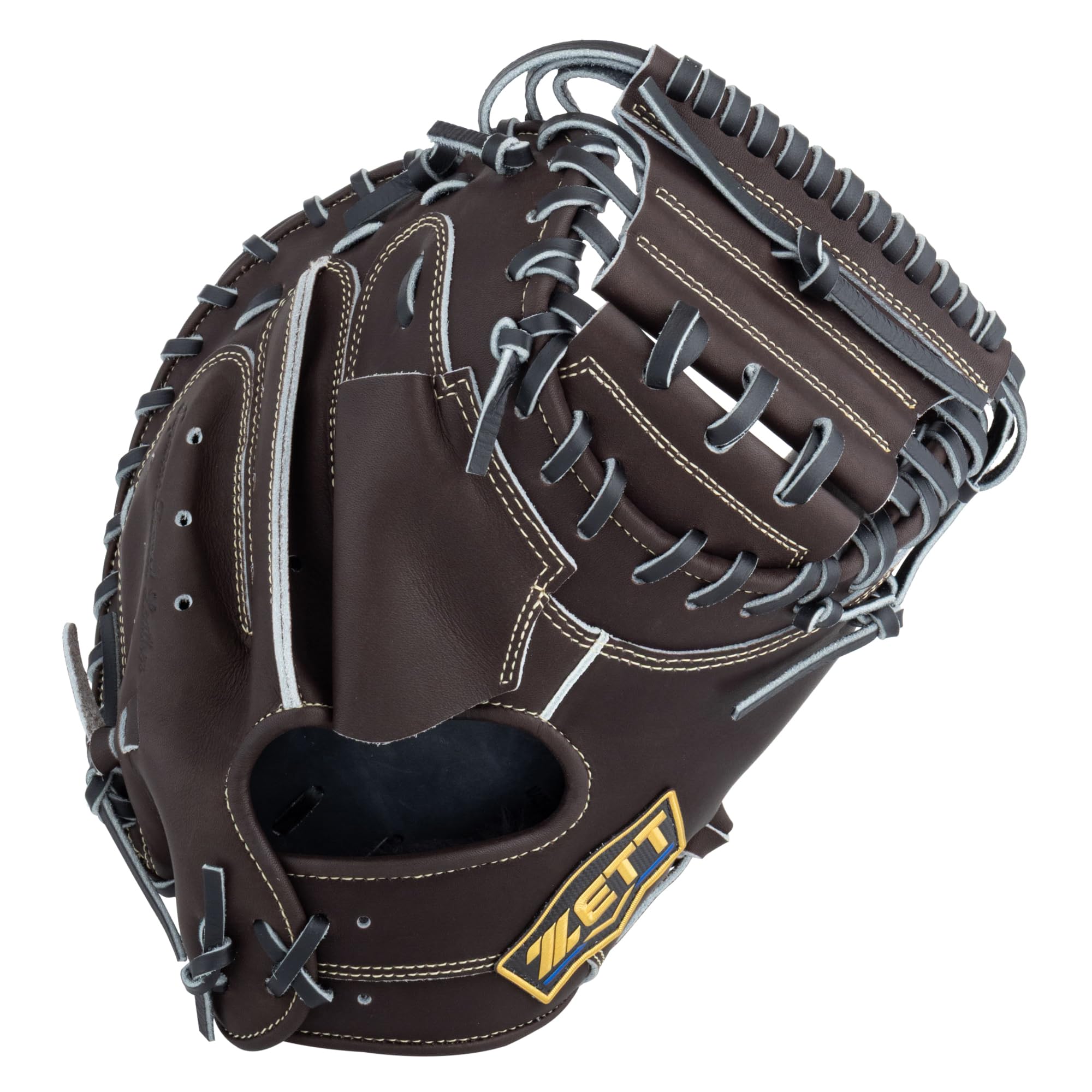 ZETT Neo Status Soft Baseball Brown x BRC312612 Catcher s Mitt, Right-Handed Throw, Black,