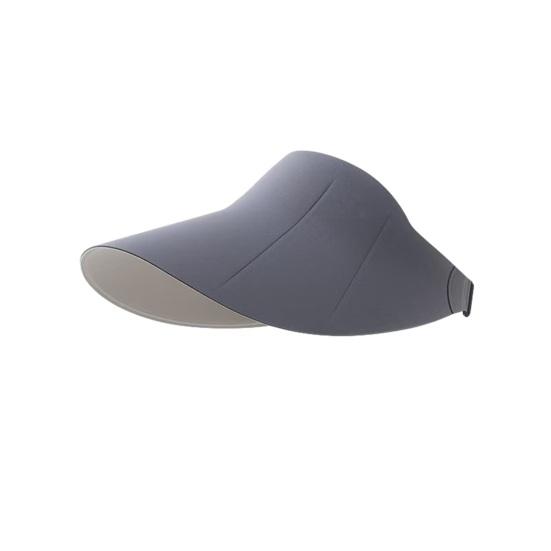Empty Top Sun Hat Double-Sided Wearable Design Seamless Fit Cycling серый