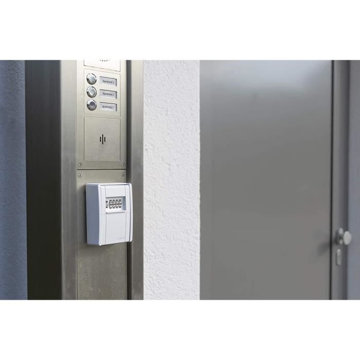 Schlüsseltresor - Missbrauch - keygarage 787 - Stahl - Weiß - Einfache Montage