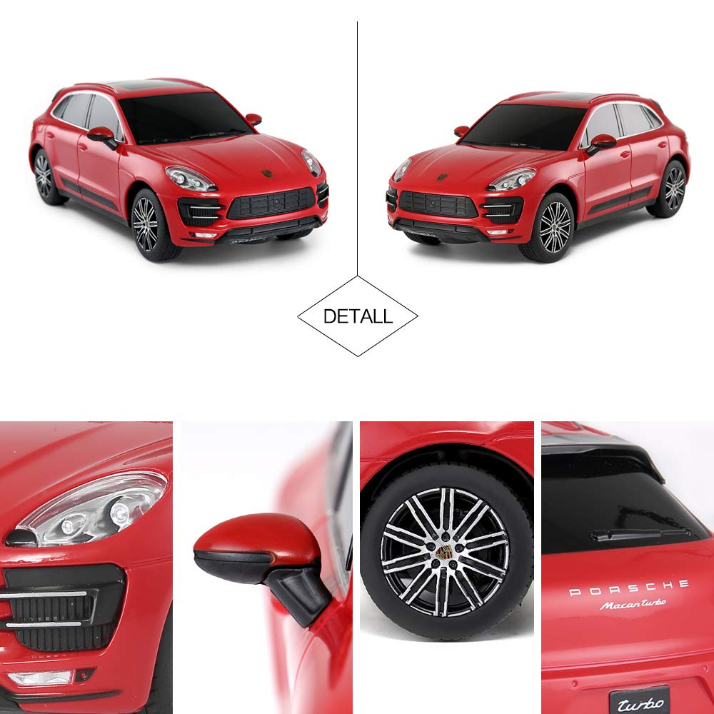 RASTAR Porsche Toy Car Porsche Macan RC Model Car 2.4GHz 124