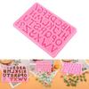 Alphabet Letter Shaped Silicone Molds Fondant Chocolate Mould Cake-Topper Decors