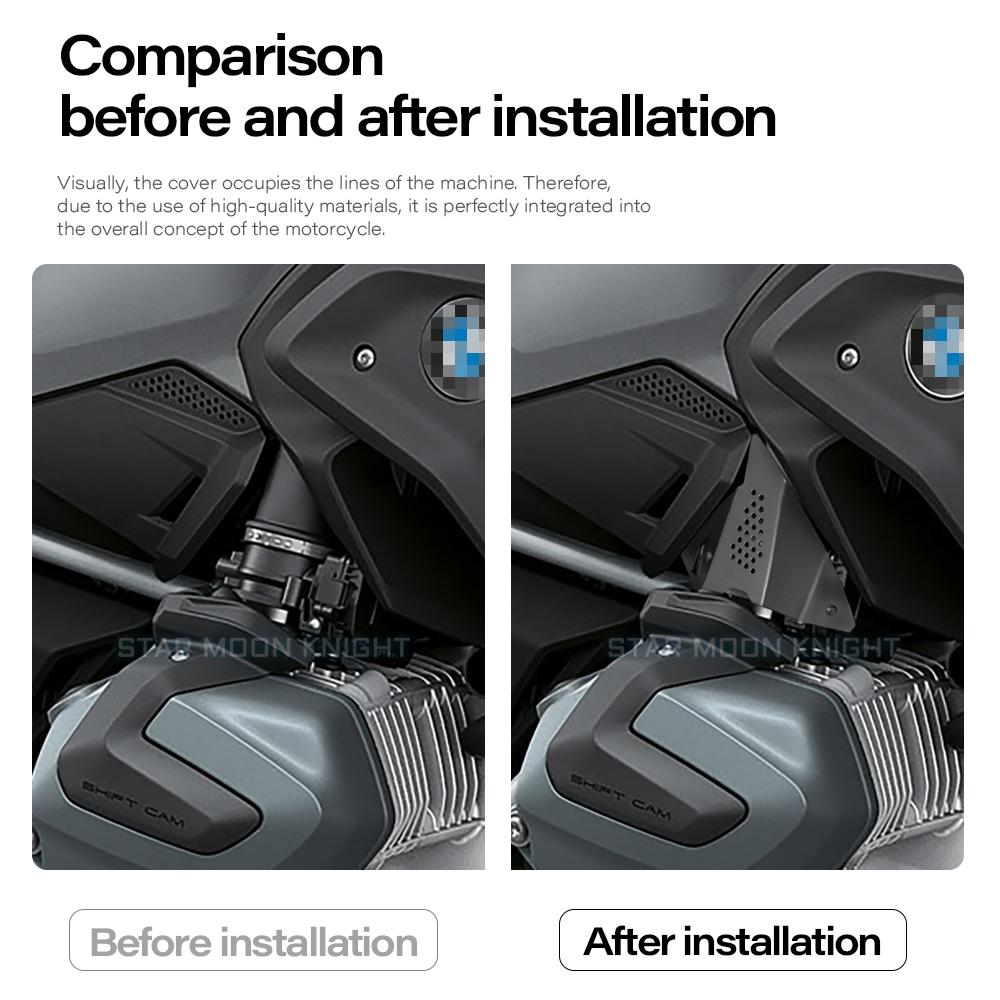 Motocykl levý pravý kryt systému vstřikování paliva pro BMW R1250GS R 1250 GS R1250 hliníkový chránič těla škrticí klapky