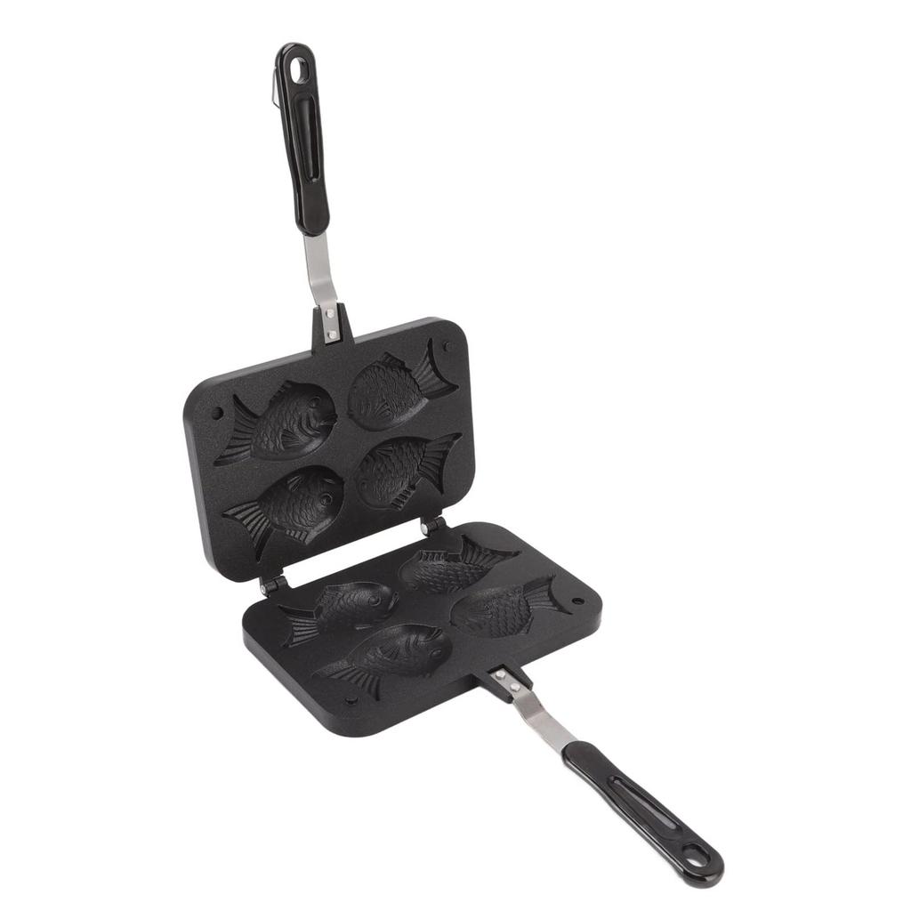 Taiyaki Fisch-förmige Kuchenform, Waffelkuchen-Maker, Grillpfanne/Direktflammenplatte