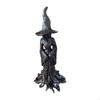 Witch Statue Gothic 34 Cm Halloween Decoration for Party Indoor Outdoor Desk