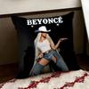Singer BBeyonce CCowboy Cushion Cover Reversible Soft Durable Pillow Cover Home  Car MultiScene Use for Daily Comfort