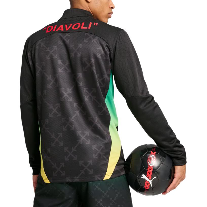Puma Men's Pre-Match Quarter-Zip Jersey AC Milan X OFF WHITE™ 783006-04