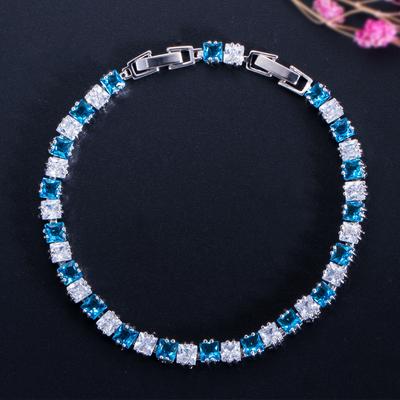 Zircon Electroplated Real Platinum Bracelets, High-End Hand Jewelry, Gifts.