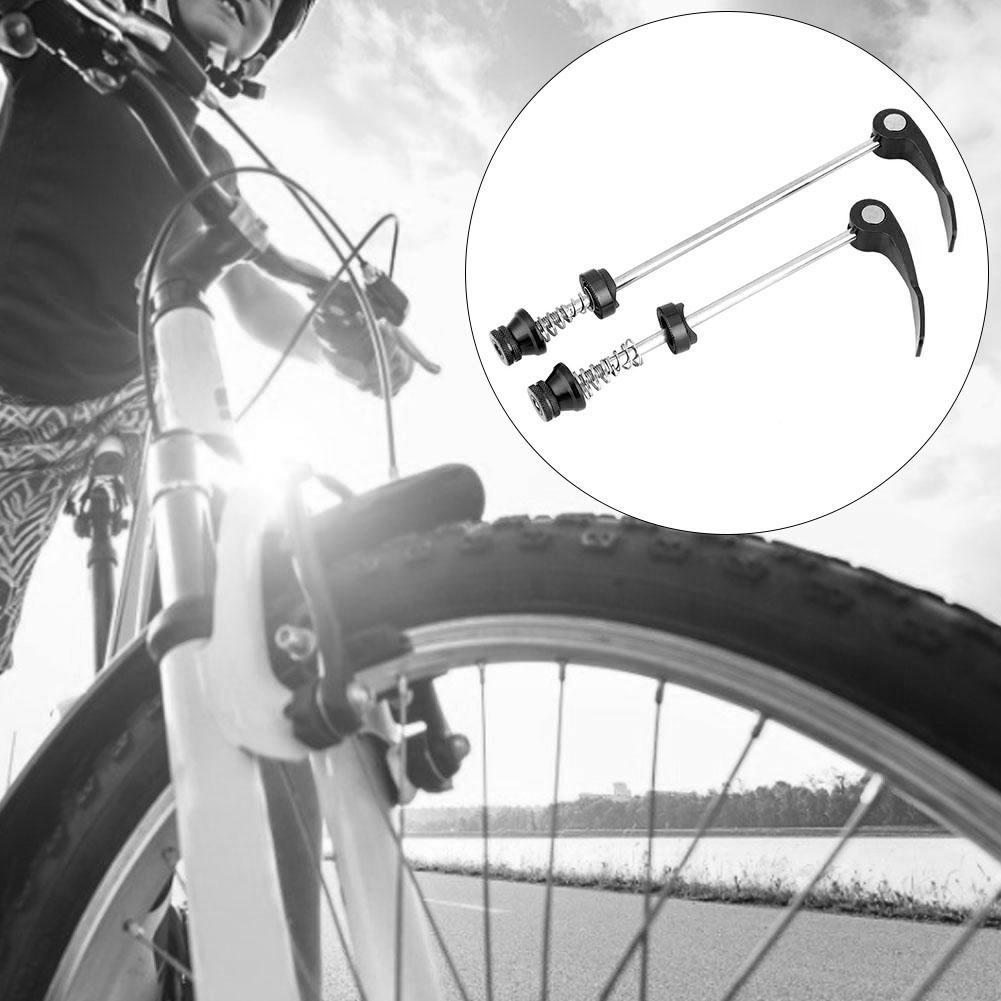 ZTTO 1 Pair Mountain Bicycle Bike Drum Quick Release Lever Skewer Safety Locker (Black)