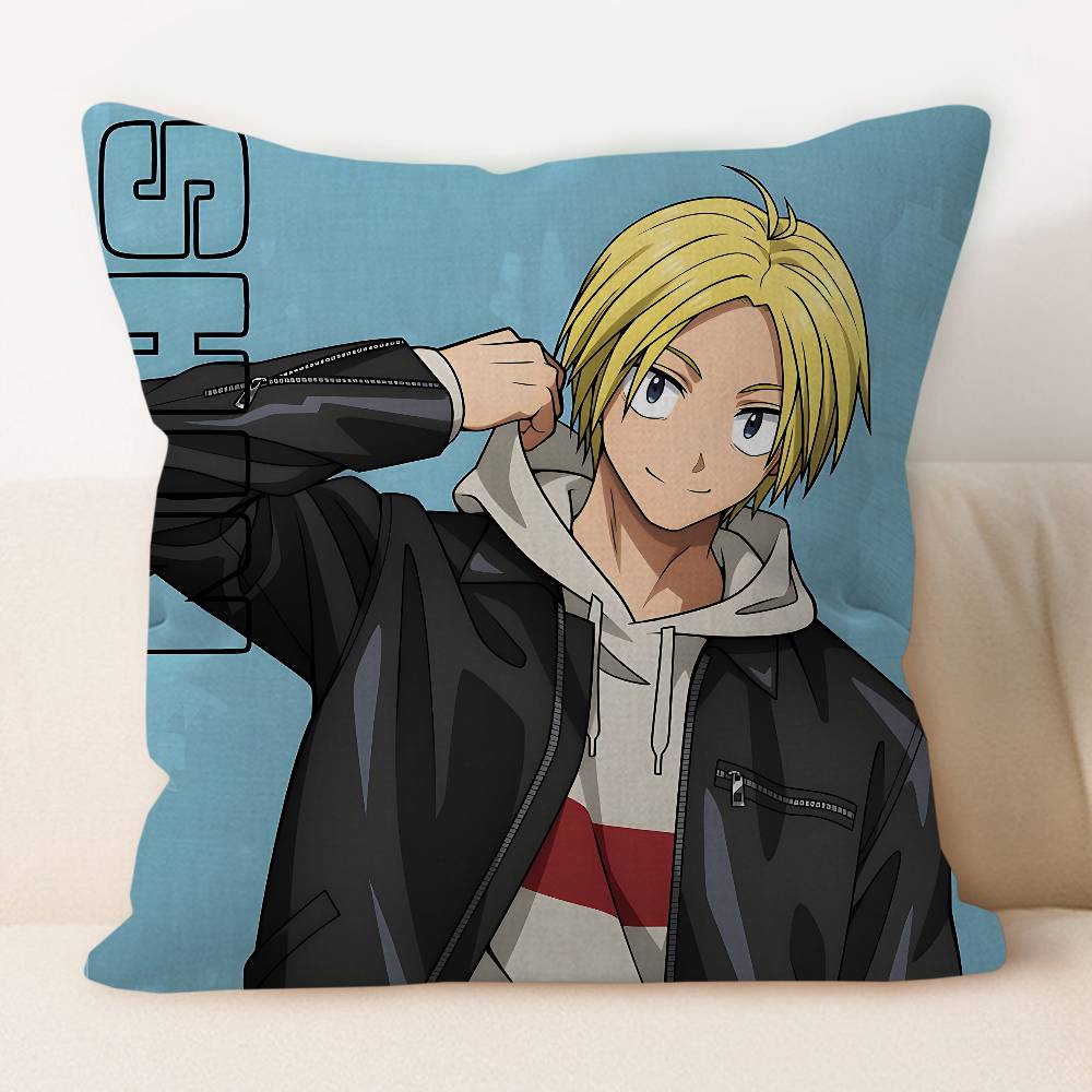 S-shin Asakura Decorative Room Aesthetics Pillow Case Home Decor Bedroom Sofa Bed Couch Pillow Cover 45x45