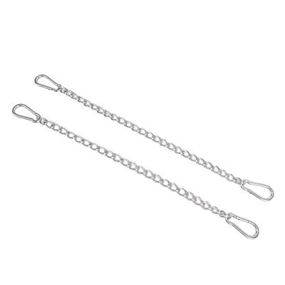 2 Piezas Cadena para Silla Colgante Capacidad de Carga 660lbs Acero Inoxidable Cadena para Hamaca con 4 Ganchos de Resorte para Columpio Saco de Boxeo