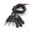 3Set 25/30cm 2.5mm 3.5MM 2/3/4 Core 2pole 3pole 4pole Mono Stereo Male Female Audio Extension Cable Headset Aux Connector