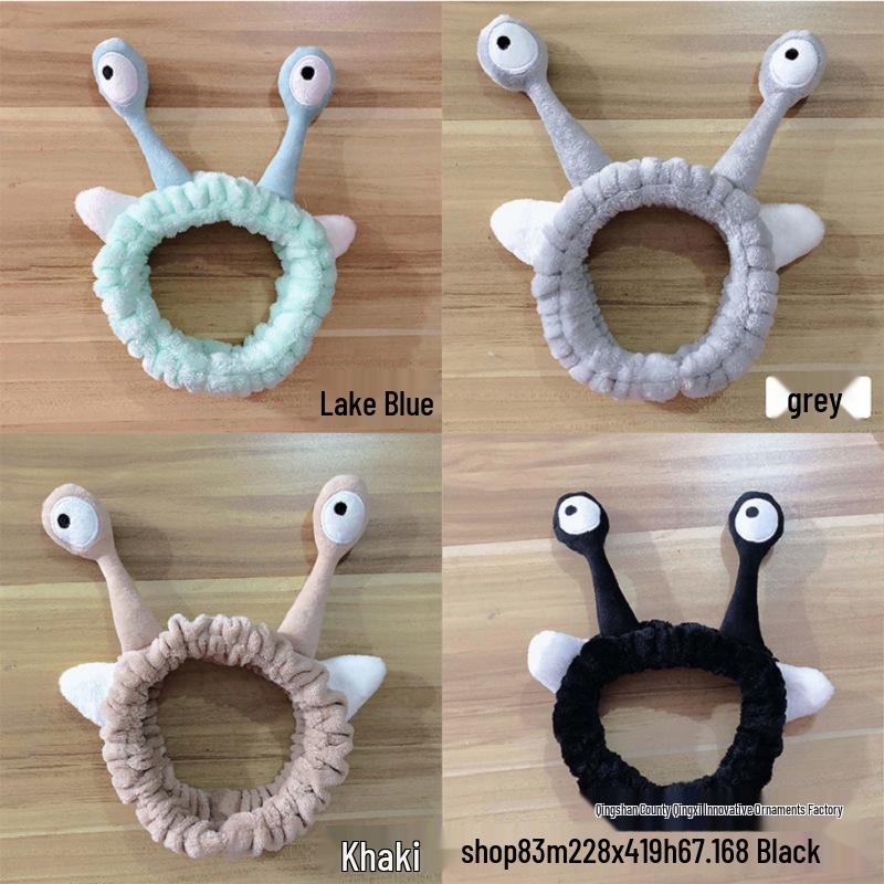 Animal Snail Hair Tie & Non-slip Headband for Women - Cute & Simple Design for Face Washing, Masking, & Hair Management.