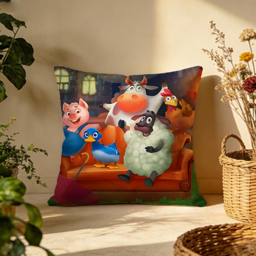 Trendy Ttownshipable Cushion Cover Versatile DoubleSided Pillow Case Fit for Sofa Bed Car Daily Decor