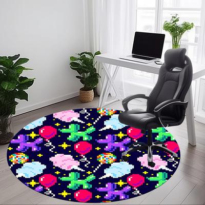 1pc Pixel Party Chair Carpet for Office, Perfect for Office, Holiday Party Decoration Choice Yy260314045