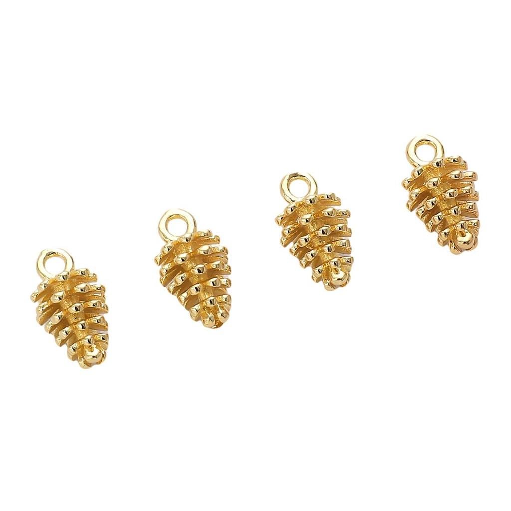 Kleiner Ananas-Anhänger aus Kupfer für DIY-Schmuckherstellung, Bastelzubehör