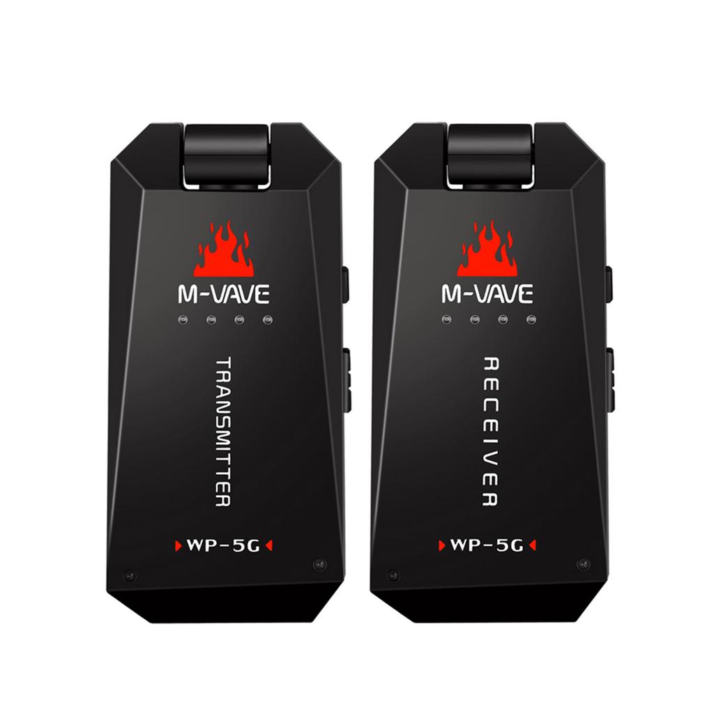 M-VAVE WP-5G Wireless 5.8G Guitar System Rechargeable Audio Transmitter and Receiver ISM Band for