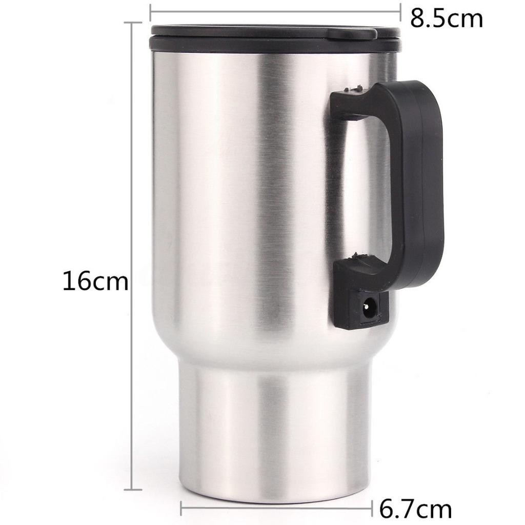 Fierbător din oțel inoxidabil Călătorie mașină ceașcă oală brichetă priză apă 12V 450ml