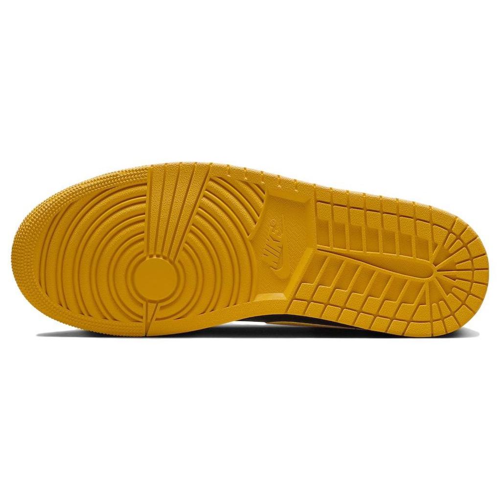 Air Jordan 1 Low Yellow Ochre Men Sneakers Black White 553558-072